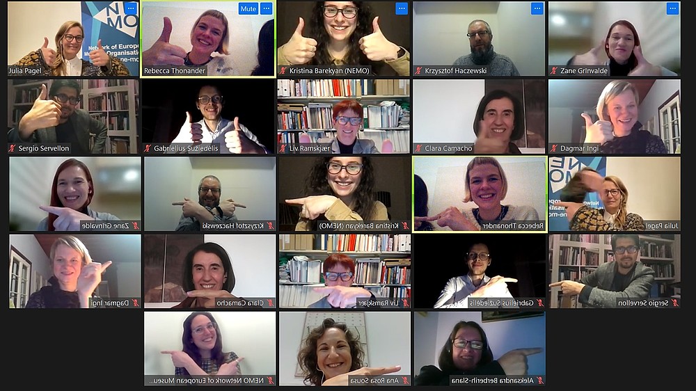 Screenshot of a zoom meeting.  